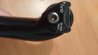 Tija sillín carbono bicicleta Trek Domane