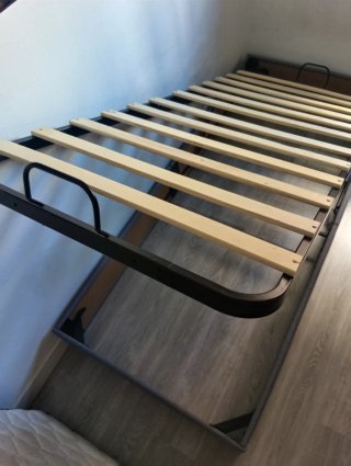 Canapé cama tapizado gris