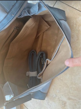 Borsa blu e grigia