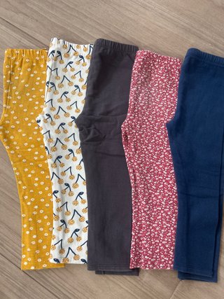 Lote 5 Pantalones Chándal Niña. Marca TEX