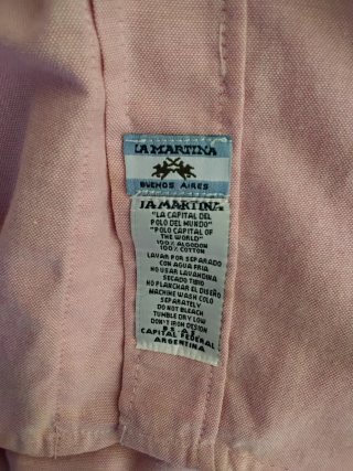 Camisa La Martina XXL Rosa