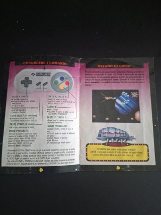 Manuale libretto Super R-Type snes super nintendo