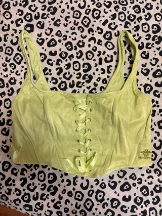 Top Corsé Bridgerton Stradivarius Verde