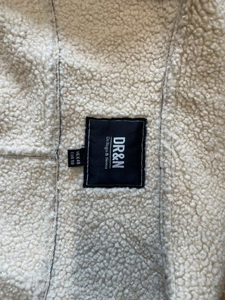 Chaqueta de piel marrón 100% auténtica y nueva