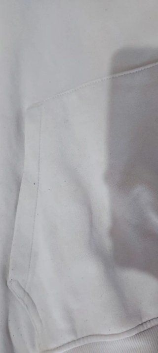 Sudadera con capucha blanca hombre