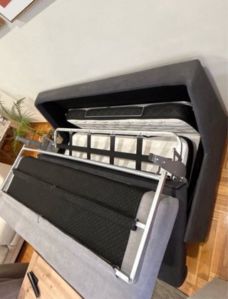 Sofá Cama Gris 2 Plazas