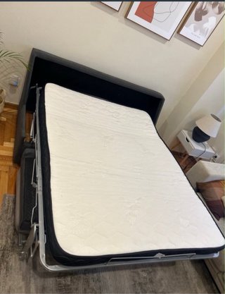 Sofá Cama Gris 2 Plazas