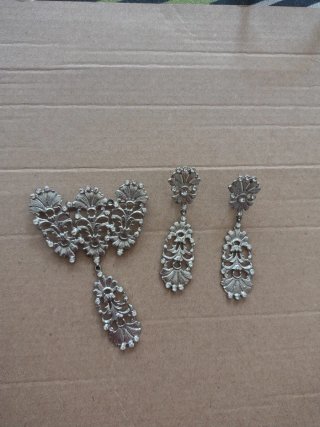 Aderezo Valenciana Plata Cincelado Mano