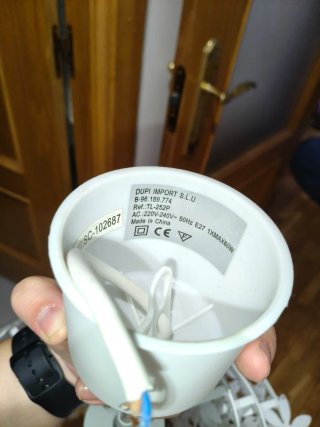 Lámpara colgante flores blanca Ikea