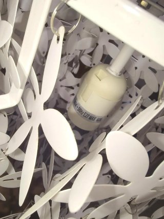 Lámpara colgante flores blanca Ikea