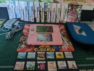 Nintendo DS Rosa Completa + Funda + Juegos