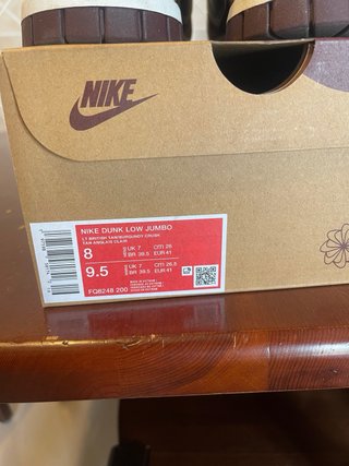 Nike dunk jumbo beige e marrone