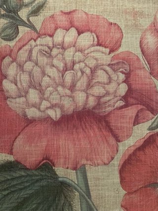 Cuadro Flores Hortensias Tela y Madera