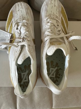Scarpe calcio Adidas Adizero Electric Bianche Oro