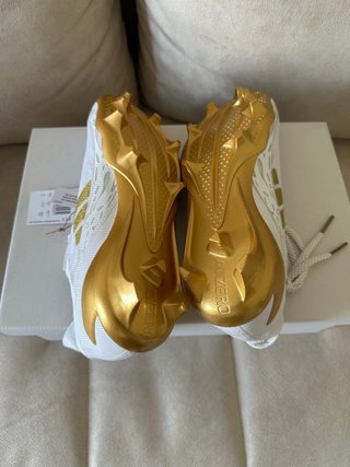 Scarpe calcio Adidas Adizero Electric Bianche Oro