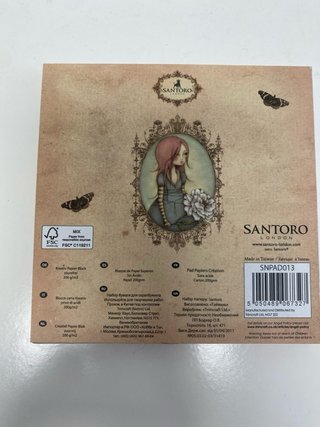 Pack Papel Scrap 6x6 Santoro Gorjuss