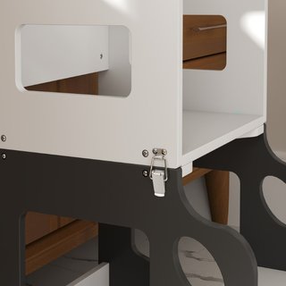 Escalera Montessori 4 en 1 para Niños con 2 Pizarr