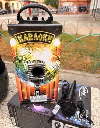 Altavoz Portátil Elta Karaoke Bluetooth+Micrófono