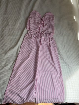 Conjunto Shein Rayas Rosas y Blancas