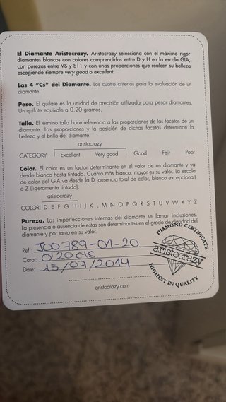 Alianza Oro Blanco 18k Diamantes