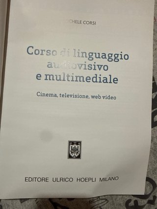 Corso di linguaggio audiovisivo e multimediale ...