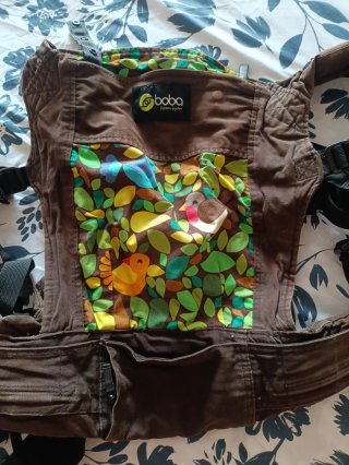Mochila Porta Bebés Boba Marrón Estampado
