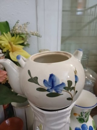 Olla  y tetera decorativa