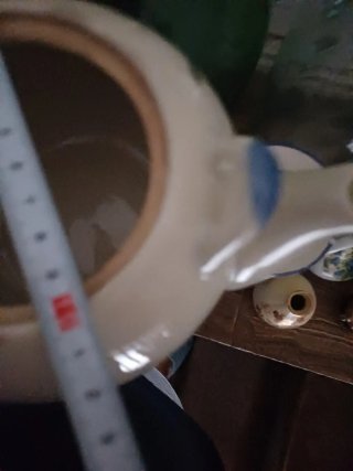 Olla  y tetera decorativa