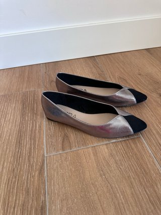Zapatos planos Sfera T37 Negro/Plata
