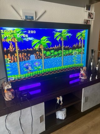 Console Sega Mega Drive con controller