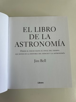 El libro de la astronomía desde el inicio
