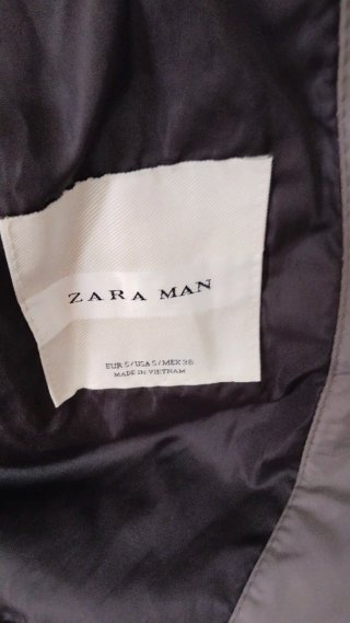 Chaqueta Zara Hombre Talla S Gris
