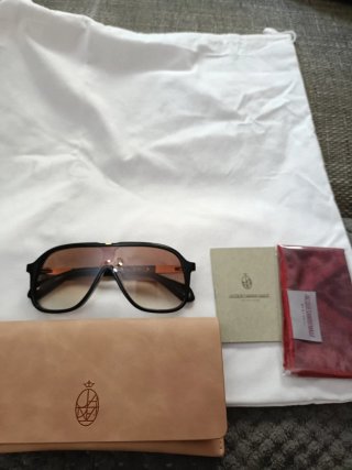 Gafas de sol Jacques Marie Mage Negras/Marrones
