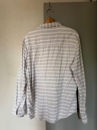 Camicia H&M a righe grigia e bianche