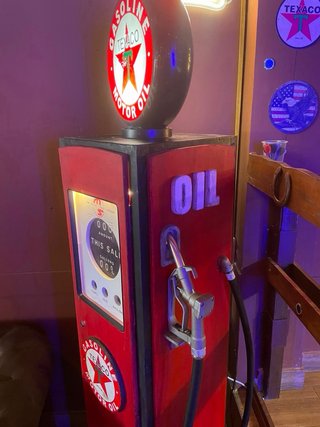 Surtidor Gasolina Texaco Vintage con Luz