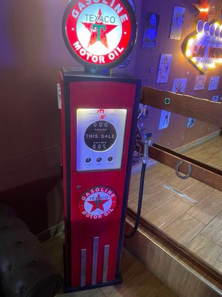 Surtidor Gasolina Texaco Vintage con Luz