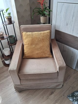 Conjunto de dos Cojínes de terciopelo Mostaza