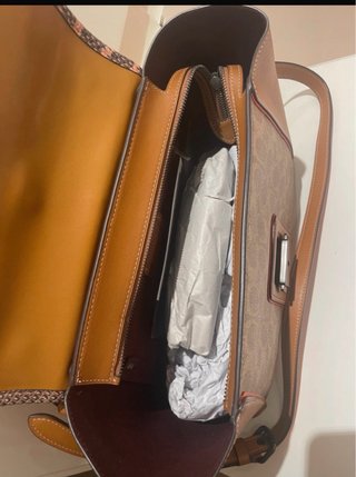 Bolso Coach Marrón y Blanco