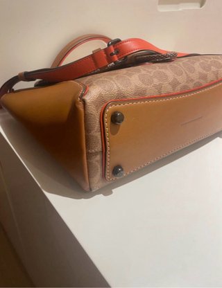 Bolso Coach Marrón y Blanco