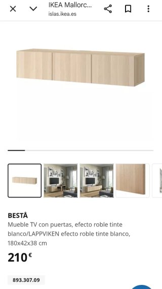 Mueble TV y vitrina IKEA BESTÅ