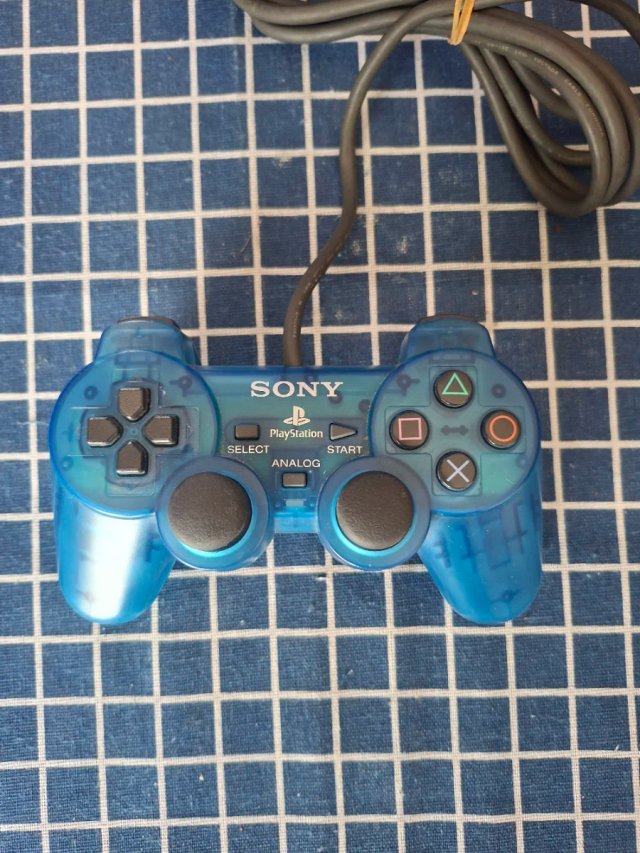 PS1 ORIGINAL MANDO JOYSTICK OFICIAL AZUL