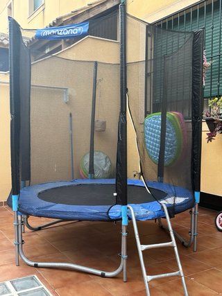 Cama elástica/Colchoneta con red de seguridad