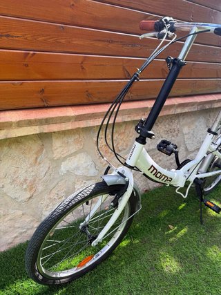Bicicleta Plegable Moma Blanca