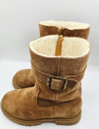 Botas de piel ante Sfera color camel niña Talla 28