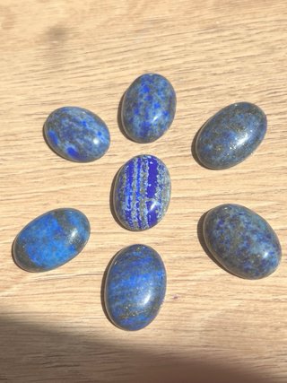 Set 7 Cabochon Lapislazzuli Naturale