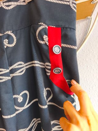 Pantalón Rosalita McGee Negro con Rojo