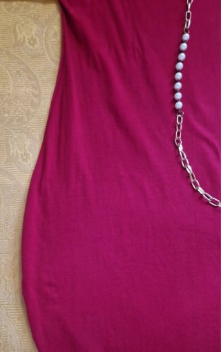 Vestito donna leggero con catena perla