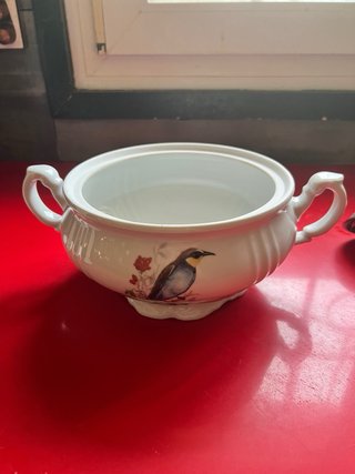 Sopera de porcelana antigua vintage