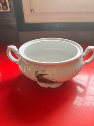 Sopera de porcelana antigua vintage