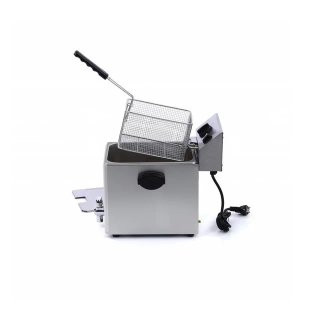 Freidora industrial 8L acero inox 3250W con grifo